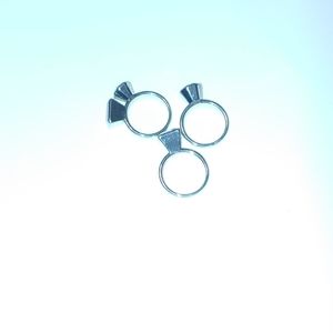 Three Silvertoned Rings